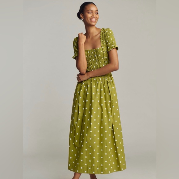 Anthropologie Dresses & Skirts - NWT Damson Madder x Anthropologie Raphaela Shirred Maxi Dress